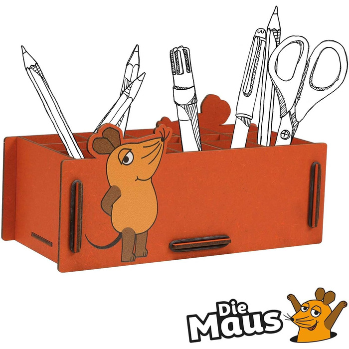 Велика коробка для ручок для дитячого столу, 9825 The Mouse Pen Box L -