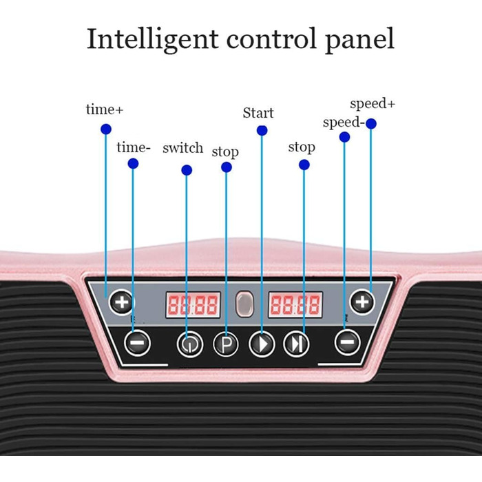 Безшумні вібраційні силові пластини, вібраційний тренажер для фітнесу всього тіла з 5 програмами, 99 рівнями швидкості та дистанційним керуванням для втрати жиру