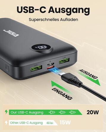 Power Bank JIGA 27000mAh, 22.5W, PD20W