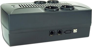 ДБЖ EnerGenie EG-UPS-002 з AVR (850 VA) чорний