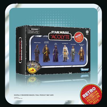 Ретро-колекція Star Wars The Acolyte Multipack, фігурки 6 шт. , масштаб 9,5 см