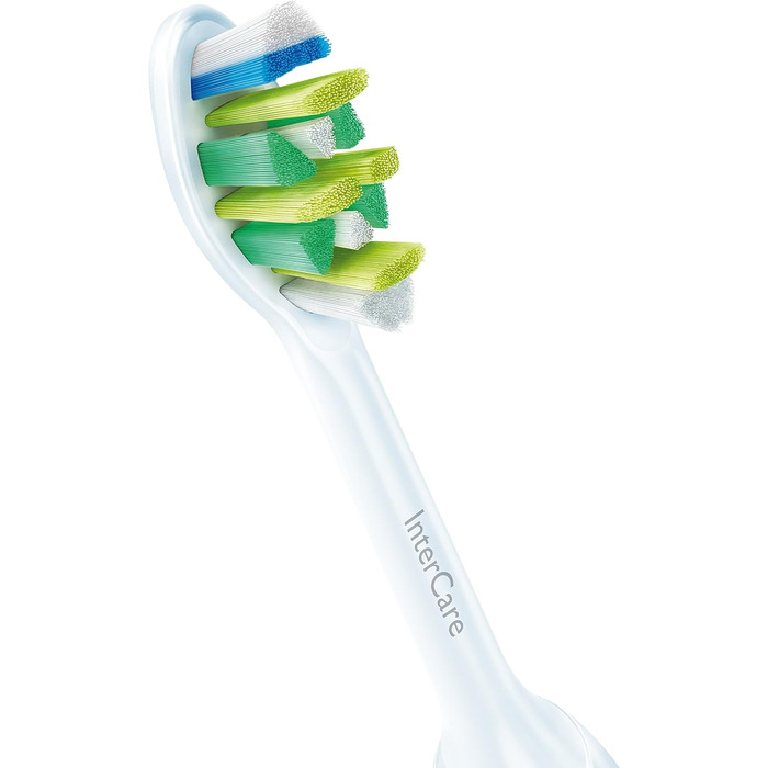 Оригінальні щітки Philips Sonicare InterCare HX9002/07 Clean InterDental Spaces & Gum Line підходить для будь-якої зубної щітки Sonicare із системою кріплення 2 упаковки, стандартні, білі стандартні 2 упаковки