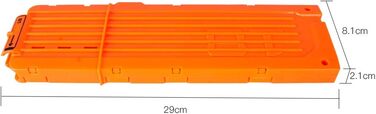 И Nerf N Strike Blaster Сумісний з 18 магазинами швидкого перезаряджання Кліпса з 40 шт. ами дротиків 7,2 см Кулі для дротиків, 2 шт.