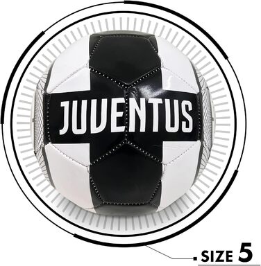 Зшитий футбольний м'яч F.C. JUVENTUS - Офіційний продукт - Розмір 5 - 400 г - 13400