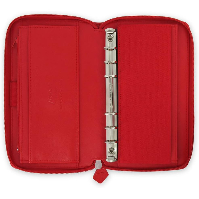 Органайзер Filofax 22534 Compact Saffiano Zip, мак червоний