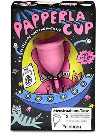 Менструальна чаша unicorn Papperlacup - медичний силікон, екологічний, виготовлений в Німеччині (маленький)