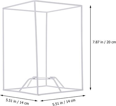 Абажур Milist Рамка лампи Абажур Кільце Абажур Каркас абажура Металеве кільце Носій барабана Світлова клітка Захисна плівка колір 2 B 14x20 см.