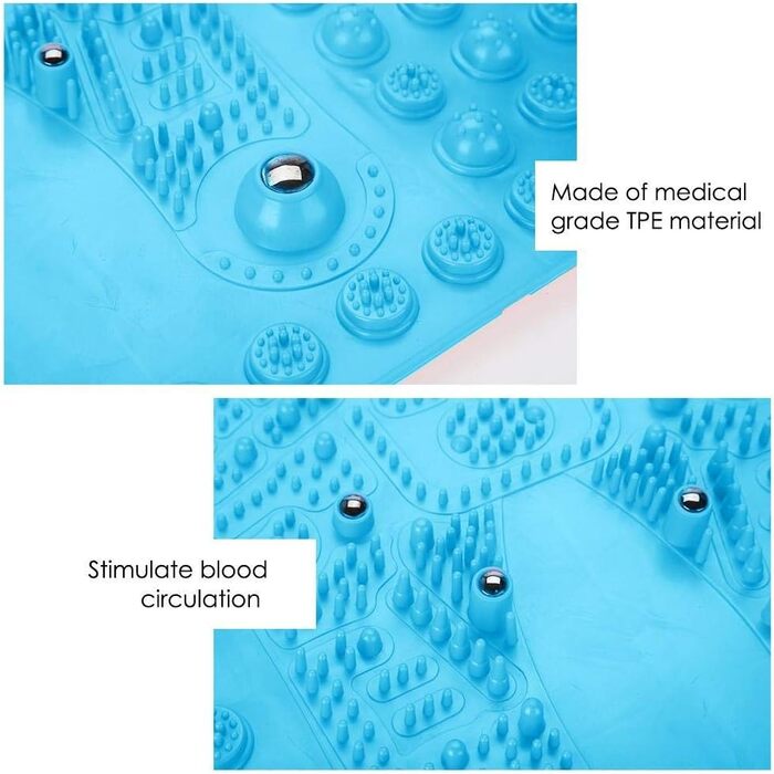 Масаж ніг Магнітітова подушечка Рефлексотерапія стоп Масажний килимок для ніг Масажний килимок для ніг Reflexology для жінок (синій)