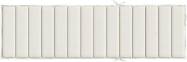 Подушка для шезлонга ZEYUAN Melange Cream 200x50x4 см Тканина, Подушка для шезлонга, Подушка для шезлонга, Подушка для шезлонга, Подушка для лави, Подушка для стільця для високих класів, Подушки для шезлонгів - 4002500