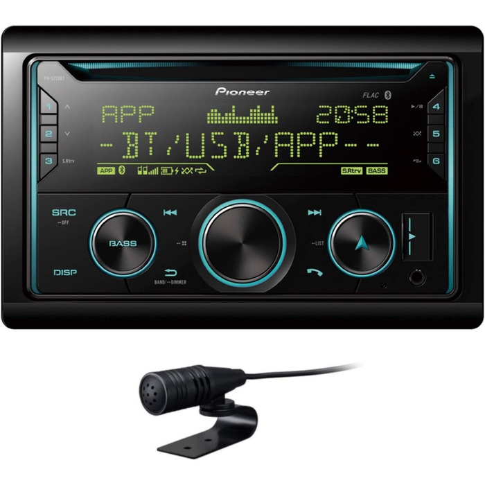 Автомобільна радіостанція Pioneer FH-S720DAB FH-S720BT CD 2DIN CD з Bluetooth гучний зв'язок, передній AUX і USB порт