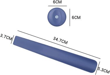 Ріжк для взуття з довгою ручкою 34 см Shoehorn чорний побутовий з магнітним тяжінням, Shoehorn для людей похилого віку або людей з обмеженими фізичними можливостями Shoehorn синій 34см