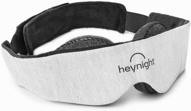 Маска для сну Heynight Sleep Mask 100 комфорт, затемнення корисний аксесуар з бавовни Виготовлено в Італії з посиленою еластичною стрічкою, регулюється