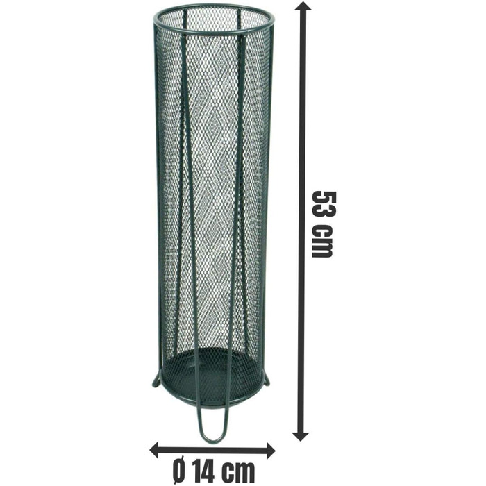ЦЕЛЛЕР ПРЕДСТАВЛЯЄ SCHNER LEBEN. ПРАКТИЧНЕ ЖИТТЯ. 17744 Підставка для парасольки, сітка / ø 14 x 53, антрацит, 40 x 40 см
