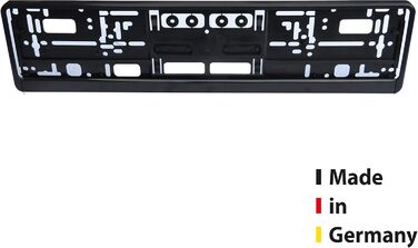 Тримач номерного знака автомобільний чорний, підсилювач номерного знака набір рамок для номерного знака з 2 шт. - зроблено в Німеччині
