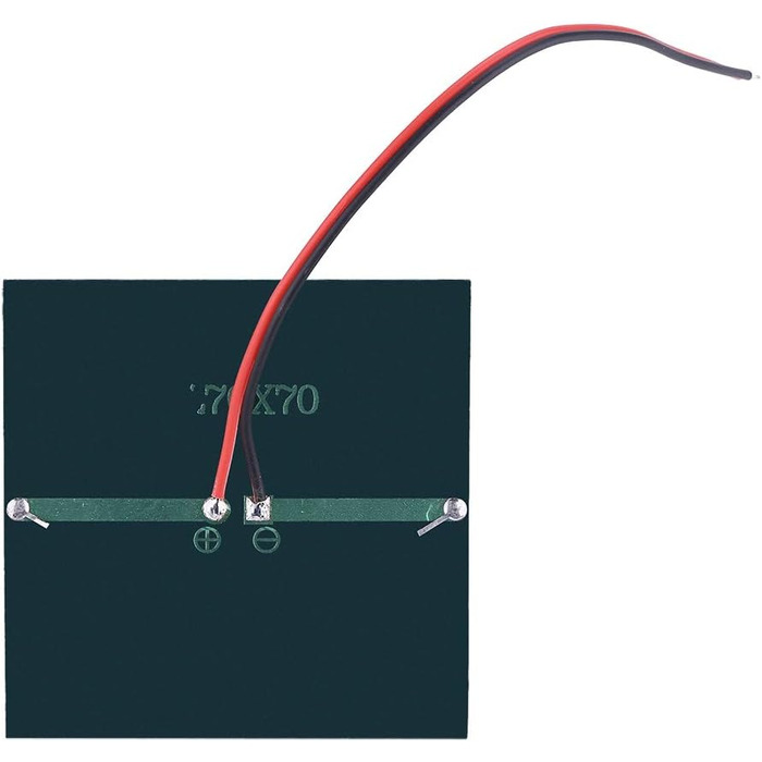 Сонячна панель 0,7 Вт 1,5 В, міні-портативна сонячна батарея DIY Модуль зарядного пристрою для акумулятора 1,2 В з дротом, 2,76x2,76 дюйма
