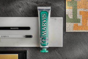 Зубна паста Marvis Classic Strong Mint, 3 85 мл, зубна паста з гарантією смаку для бадьорості та тривалої свіжості 3 x 85 мл