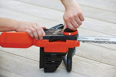 Акумуляторна літій-іонна ланцюгова пила BlackDecker 36V GKC3630L25 з акумулятором та зарядним пристроєм - Ідеально підходить для роботи з деревиною та в саду - Довжина полотна 30 см