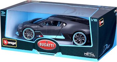 Модель автомобіля Bauer Spielwaren 18-11045BK Bugatti Divo в масштабі 118, сірий