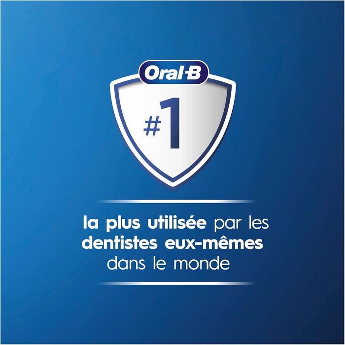 Електрична зубна щітка Oral-B PRO 1 750 Double Pack для ретельного чищення зубів, 1 програма чищення, датчик тиску та таймер, 1 щітка CrossAction, чорна