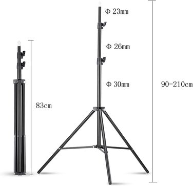 Комплект безперервного світла Softbox Studio з чотирма лампами 5500K з лампочками 50x70 см Softbox 2M світлова підставка