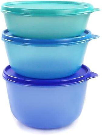 Холодильник TUPPERWARE Clarissa 2л темно-синій, 1,5л синій, 1л бірюзовий Panorama