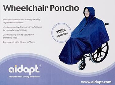 Інвалідний візок Aidapt Poncho VA127C синій