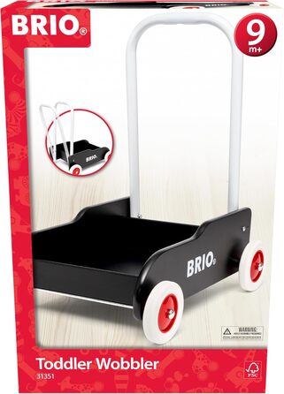 Ходунки Baby Walker Black - Класичні для дітей від 9 місяців - Регульована ручка для адаптації до розміру дитини та регульоване гальмо для регулювання швидкості кочення, 31351 -