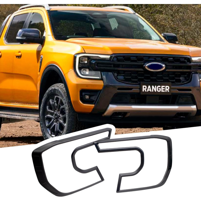 Набір чохлів та задніх ліхтарів JHCHAN ABS для Ford Ranger 2023-2024 T9 Wildtrak Raptor Wildtrak X Limited Platinum