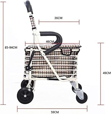 Колісний візок для покупок для людей похилого віку/складаний скутер з сидінням/може сидіти на чотирьох колесах, 4-