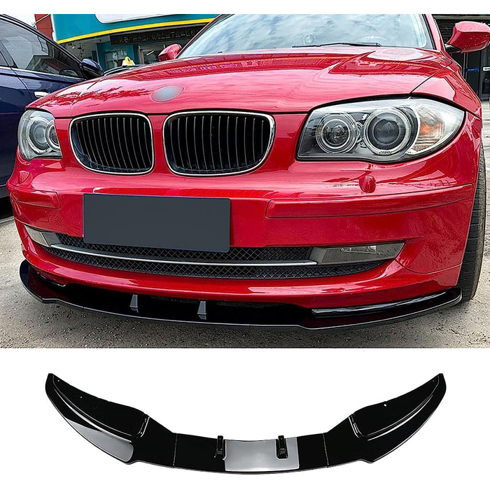 Передній спойлер SONAXO Передня губа для BMW 1 Series E81 E82 E87 E88 LCI 2008-2011 Standard Edition, Протектор передньої губи Насадки для кузова для стайлінгу автомобіля