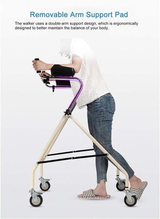 Колеса Armpit Support Pad Rollator, розбірний портативний ролик для середніх і високих людей, прикраса, 4