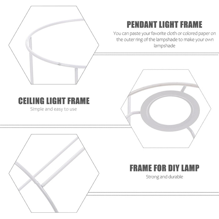 Каркас абажура Healifty Залізний художній трапецієподібний абажур Захисний чохол для настільної лампи Підвісний світильник Стельовий світильник Настінний світильник Прикраса домашнього готелю Матеріал для рукоділля