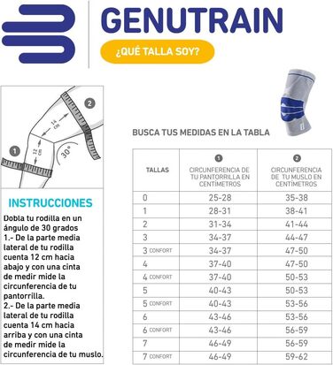 Бандаж на коліно Bauerfeind GenuTrain, м'який, колінна чашечка, бандаж на коліно (розмір 7, чорний)