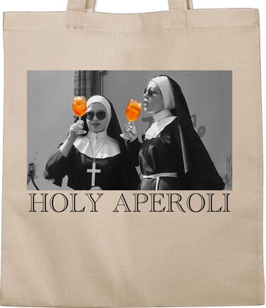 Сорочниця - Бавовняна сумка - Карнавал та фашинг - Сумки - Holy Aperol Holy Aperoli Holy Spritz Mdelsabend Ladies Night 1 Натуральний білий