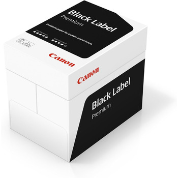 Багатофункціональний папір Canon Black Label Premium (5 x 500 аркушів, сертифікований FSC, A4 80 г/м, усі принтери яскраво-білого кольору CIE 164)