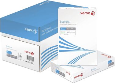 Копіювальний папір Xerox 003R91820, папір для принтера, універсальний папір DIN A4 80 гр./м 2 500 аркушів, картон (500 аркушів), білий A4 210 x 297 мм 80 г/м Xerox Business White