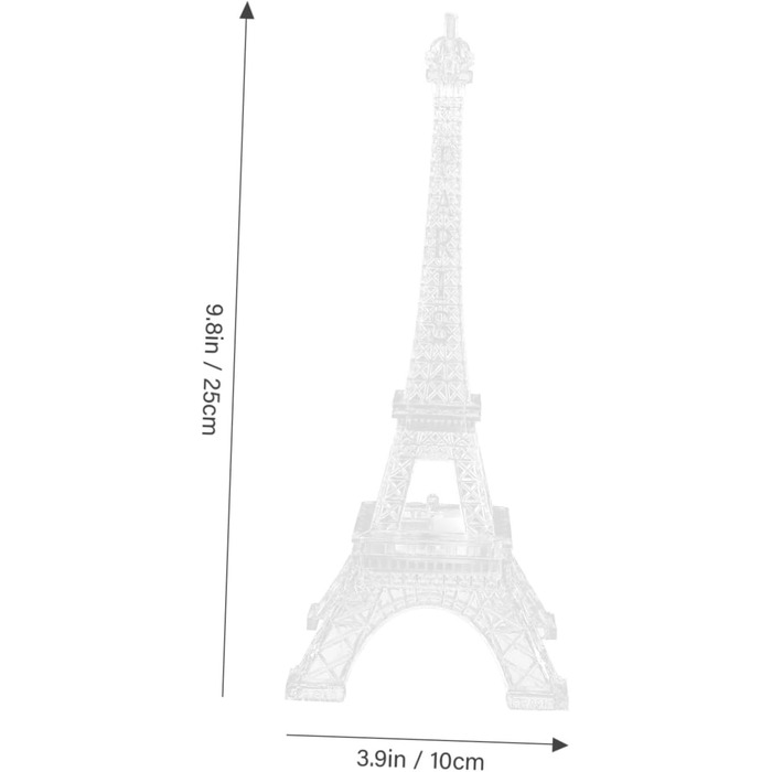 Нічник Ейфелева вежа Світлодіодний нічник Ейфелева вежа Прикраси Ейфелева вежа Вогні Париж Декор для спальні Різдвяні прикраси Декоративне світлодіодне світло Батарея Блиск, 3pcs 3d