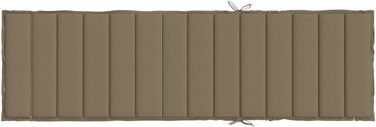 Подушка для шезлонгу CIADAZ Melange Taupe 200x60x4 см тканина, подушка для шезлонга, подушка для шезлонга, подушка для шезлонга, подушка для лавки, подушка для стільця для високих стільців, подушки для шезлонгів - 4002517