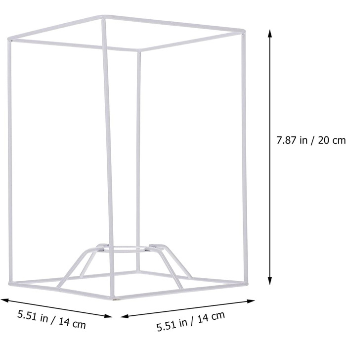 Абажур Milist Рамка лампи Абажур Кільце Абажур Каркас абажура Металеве кільце Носій барабана Світлова клітка Захисна плівка колір 2 B 14x20 см.