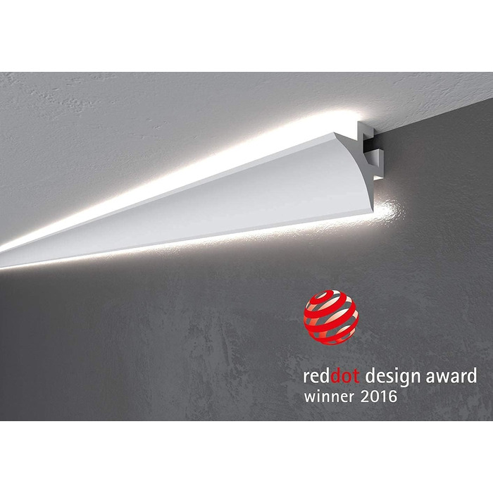 Ліпна стрічка LightGuard 2.0 I Red Dot Award Світлова стрічка для непрямого світлодіодного освітлення I не вимагає алюмінієвої світловідбиваючої стрічки, 002 -