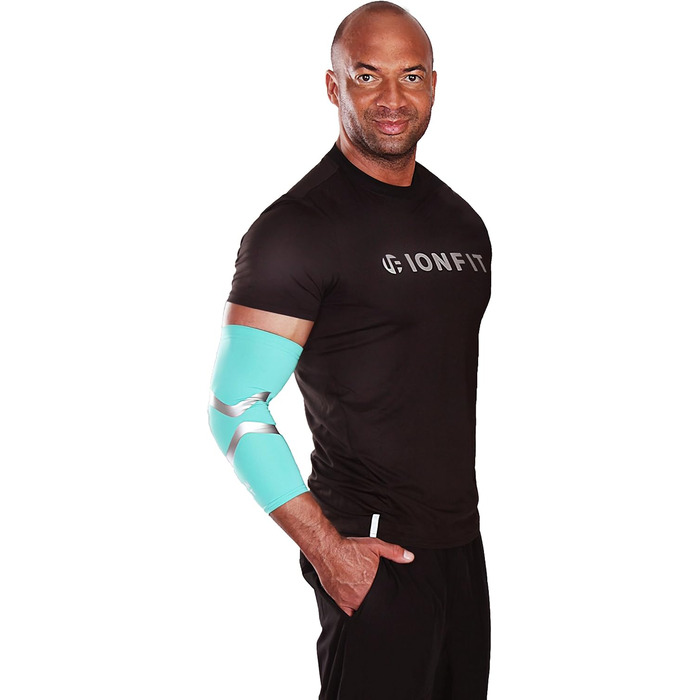 Компресійний рукав Ionfit Compression Sleeve для ніг/колін, рекомендований Detlef Soost, проти запаху, антибактеріальний, розміри S-XXL, чорний, L