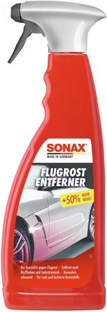 Засіб для видалення іржі SONAX Flash (750 мл) видаляє агресивні залишки іржі та промисловий пил з усіх пофарбованих та пофарбованих пластикових поверхонь Ст-Ні. 05134000 750 мл (1 упаковка) Одноразовий