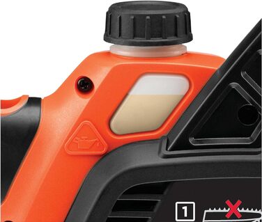 Акумуляторна літій-іонна ланцюгова пила BlackDecker 36V GKC3630L20 з акумулятором та зарядним пристроєм / Ідеально підходить для деревообробки та садівництва / Довжина полотна 30 см