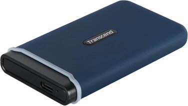 Надвисокошвидкісний 1 ТБ портативний, легкий, зовнішній SSD (HDD) USB Type-C/A, передача даних (до 1050/950 МБ/с) розширення пам'яті для настільних ПК, ноутбуків, ноутбуків, PS4, Xbox синій, 1TESD370C