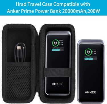 Твердий чохол для перенесення Khanka, сумісний з Anker Prime Power Bank 20000mAh 200W / 12000mAh 130W