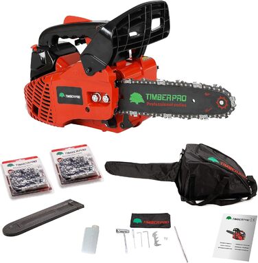 Бензопила TIMBERPRO Thermo 26 см, потужність 1,22 к.с., шина 25 см 2 ланцюги одинарні