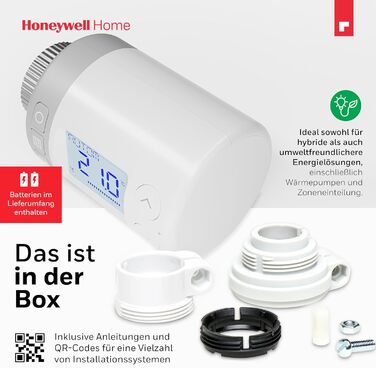 Інтелектуальний, програмований електронний контролер радіатора Honeywell Home - Rondostat HR27 2 шт.