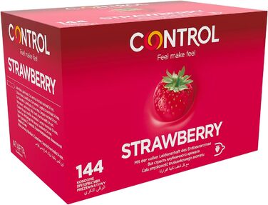 Презервативи зі смаком полуниці CONTROL STRAWBERRY - 144 шт. и