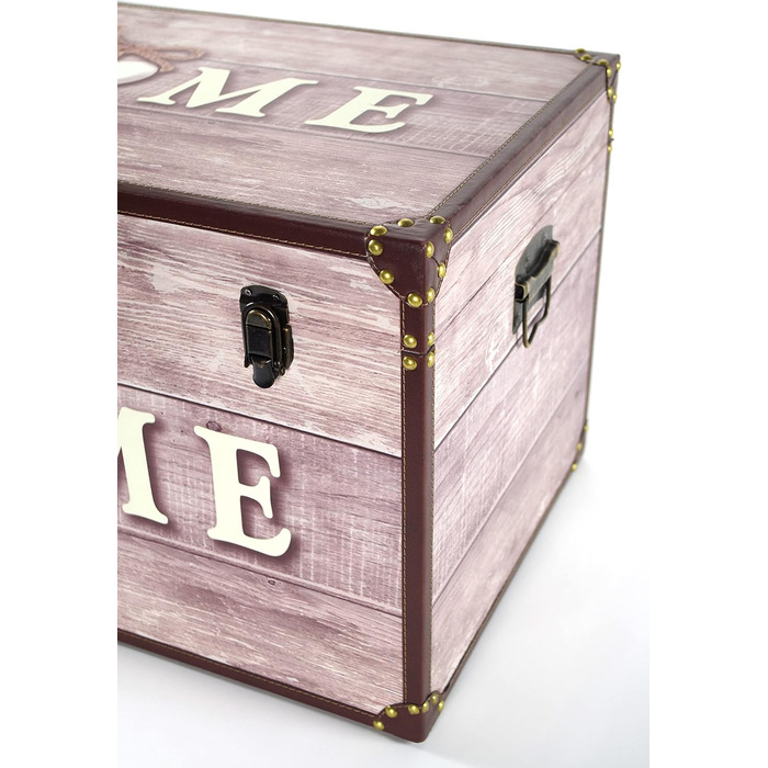 Ящик для зберігання Kobolo Chest - Home - з дерева та штучної шкіри 68x42x40 см