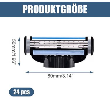 Леза для бритви, 20 змінних лез для вологих бритв чоловіків з 3-кратними лезами, безпечні бритви, леза бритви, сумісні з 3 Махами